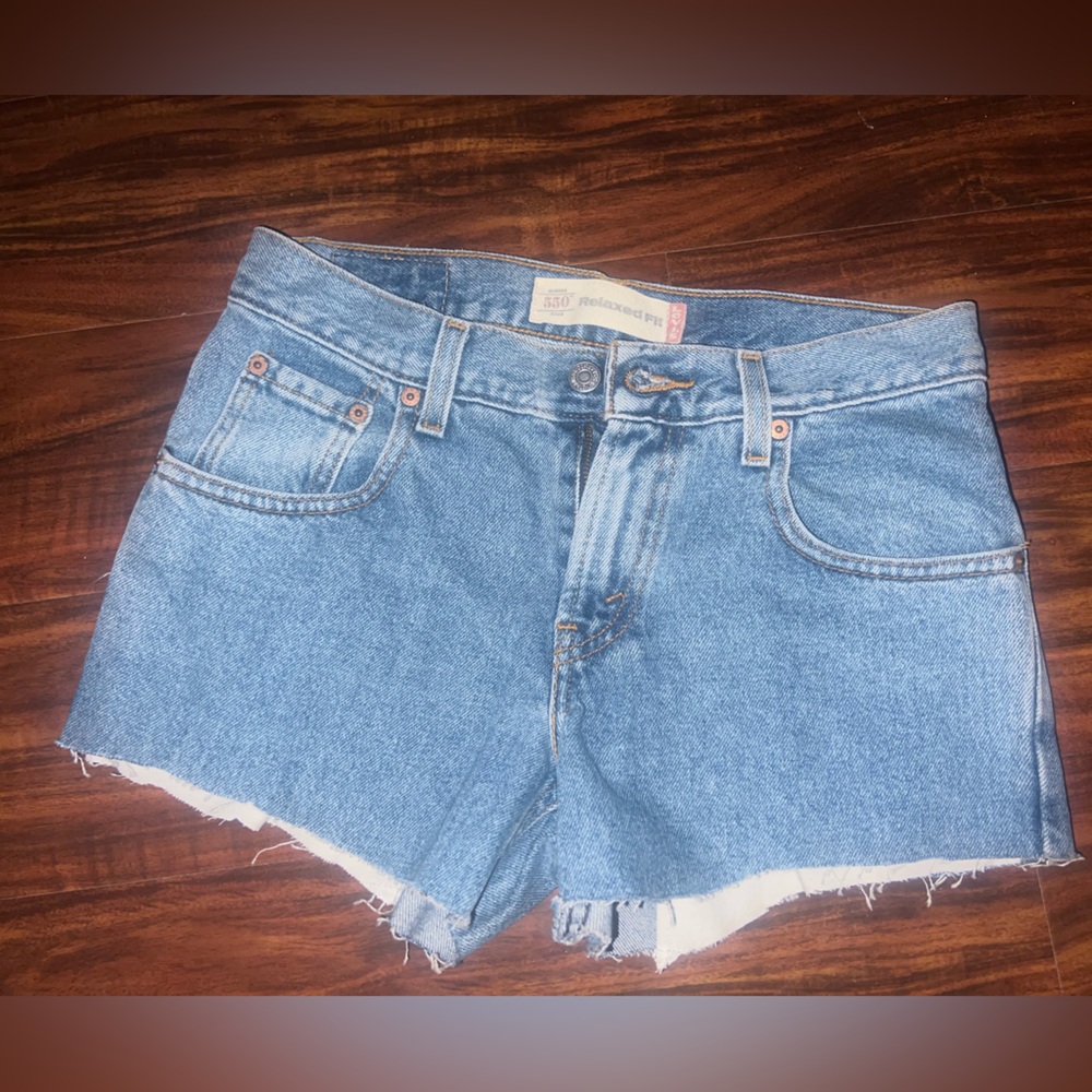 Levi's Light Blue Denim Cutoff Shorts